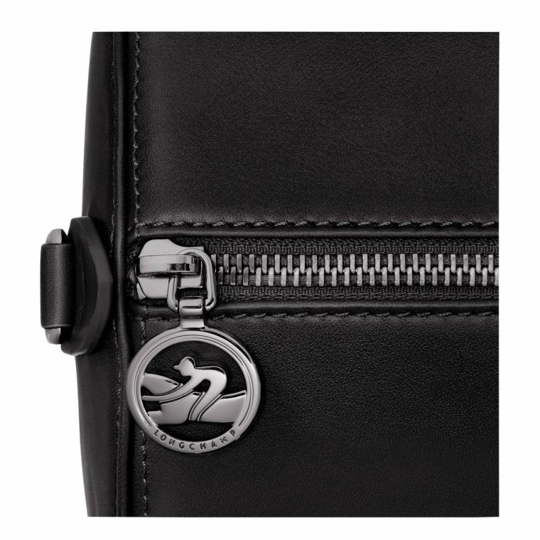 Women Leather Bags Daylong L Handbag Black - Leather Black Longchamp - Image 5