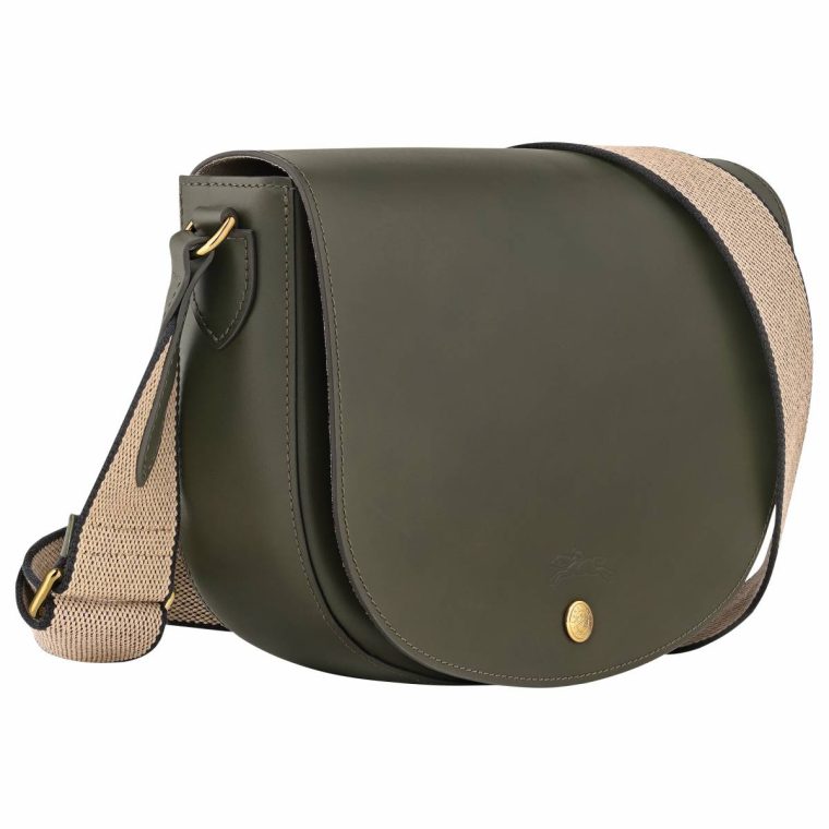 Women Leather Bags Khaki Épure M Crossbody Bag Khaki - Leather Longchamp - Image 3