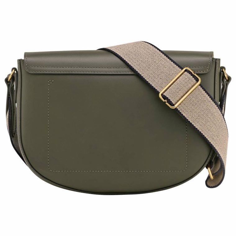 Women Leather Bags Khaki Épure M Crossbody Bag Khaki - Leather Longchamp - Image 4
