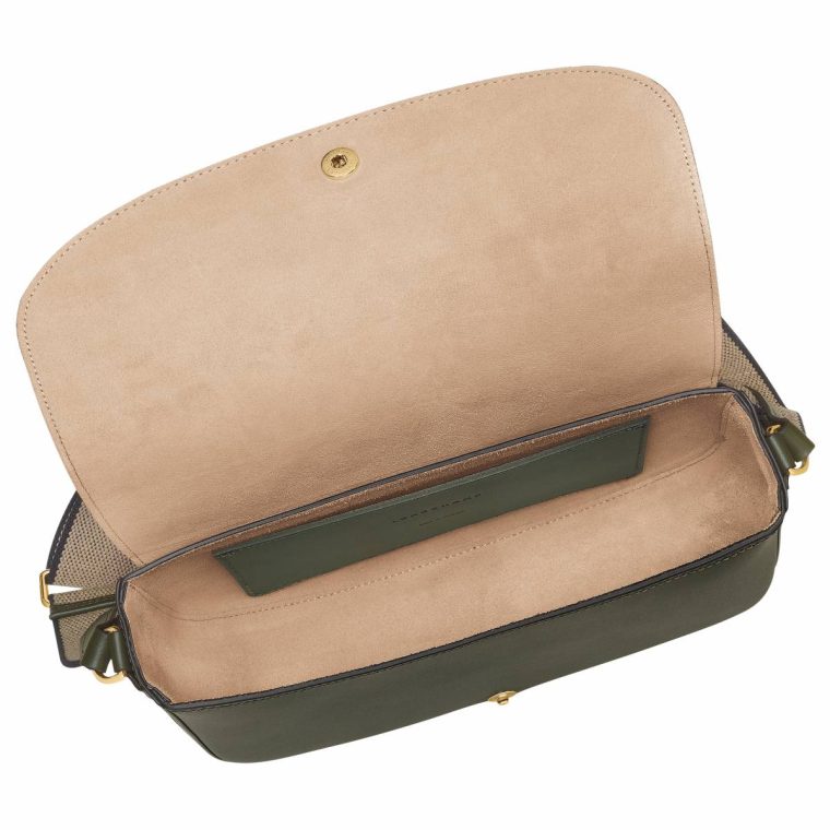 Women Leather Bags Khaki Épure M Crossbody Bag Khaki - Leather Longchamp - Image 5