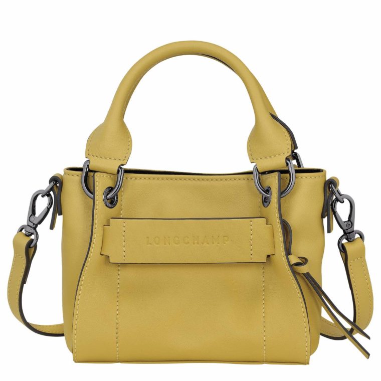 Women Leather Bags Longchamp 3D Xs Handbag Ginger - Leather Ginger