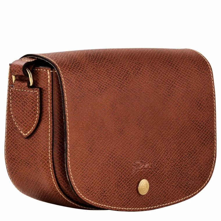 Women Leather Bags Longchamp Brown Épure S Crossbody Bag Brown - Leather - Image 3