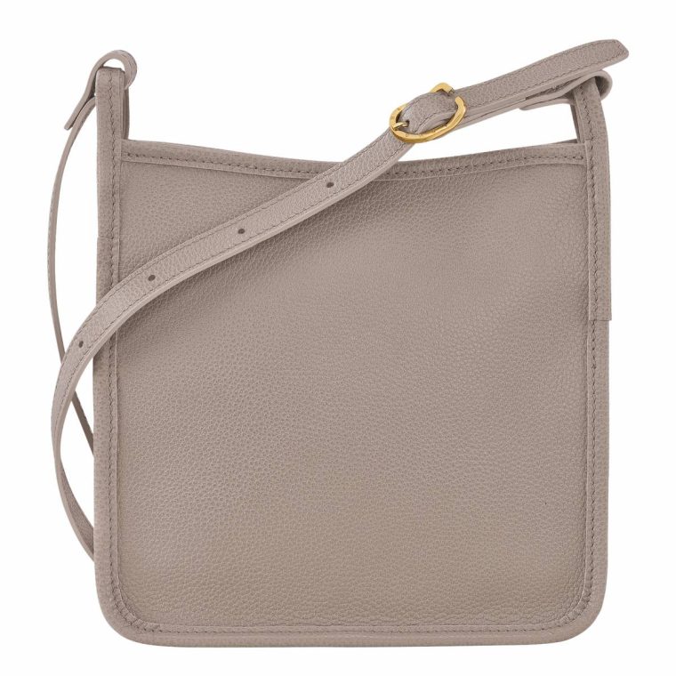 Women Leather Bags Longchamp Le Foulonné S Crossbody Bag Turtledove - Leather Turtledove - Image 4