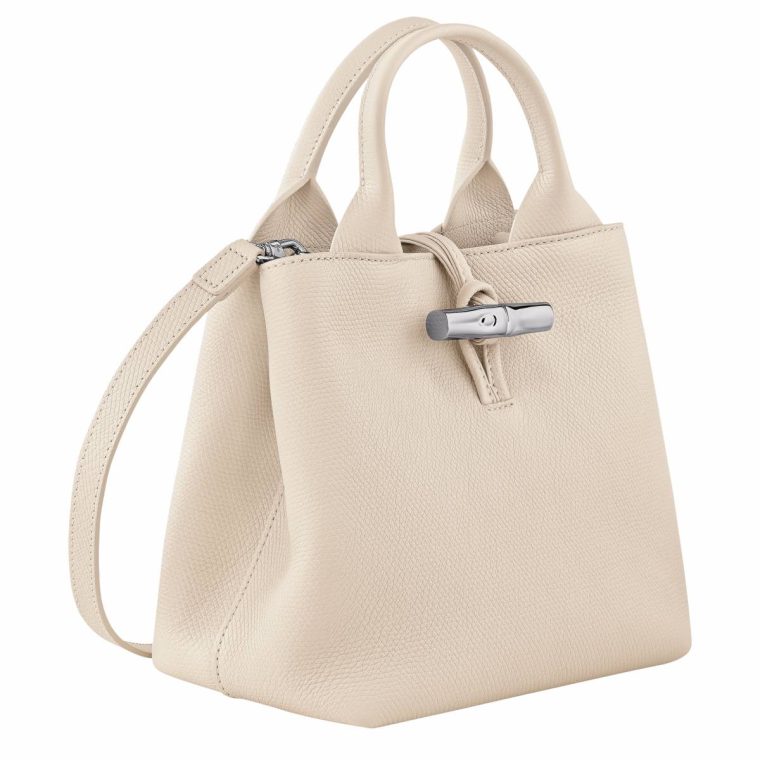 Women Leather Bags Longchamp Paper Le Roseau S Handbag Paper - Leather - Image 3