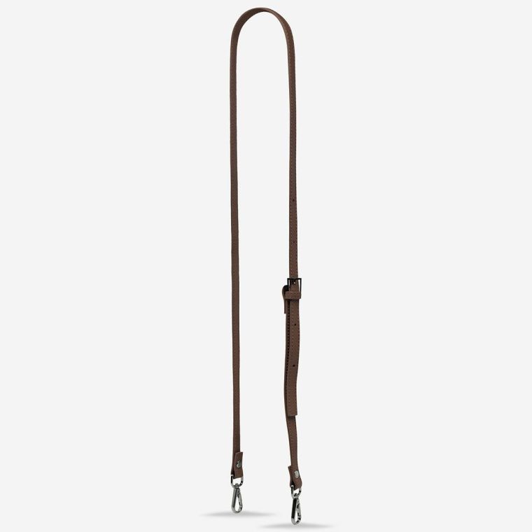Women Leather Strap Thin - Cocoa Cocoa Bag Straps Status Anxiety