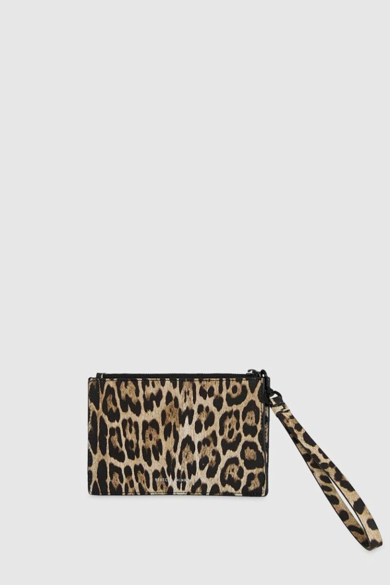 Women Leopard G Elongated Card Case Rebecca Minkoff Wallet - Image 2