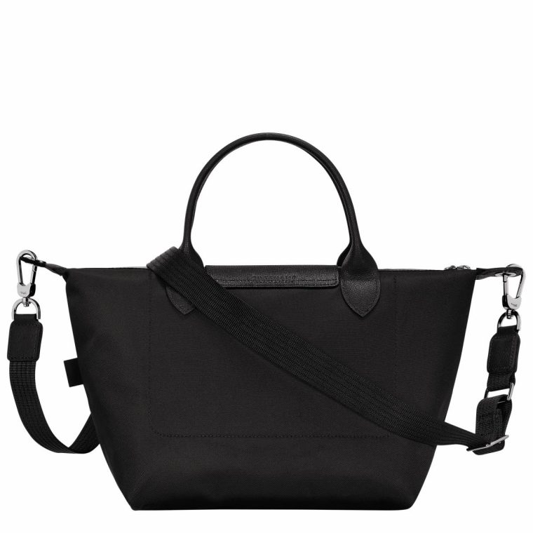 Women Longchamp Black Handbags Le Pliage Energy S Handbag Black - Recycled Canvas - Image 3