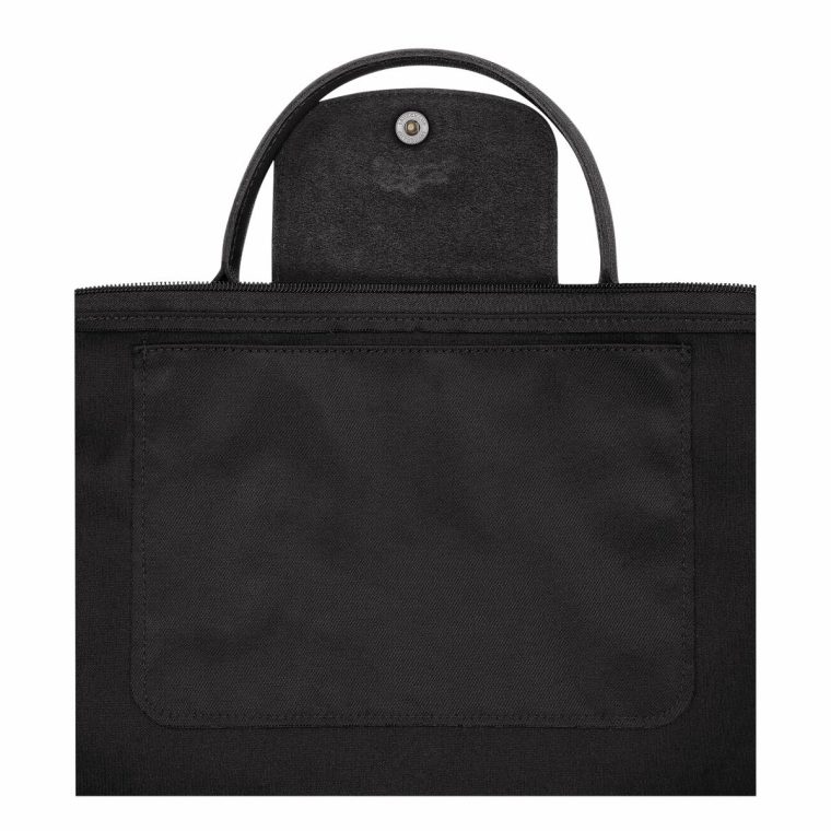 Women Longchamp Black Handbags Le Pliage Energy S Handbag Black - Recycled Canvas - Image 4