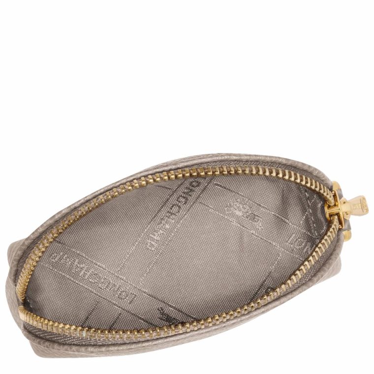 Women Longchamp Cardholders & Coin Purses Turtledove Le Foulonné Coin Purse Turtledove - Leather - Image 2