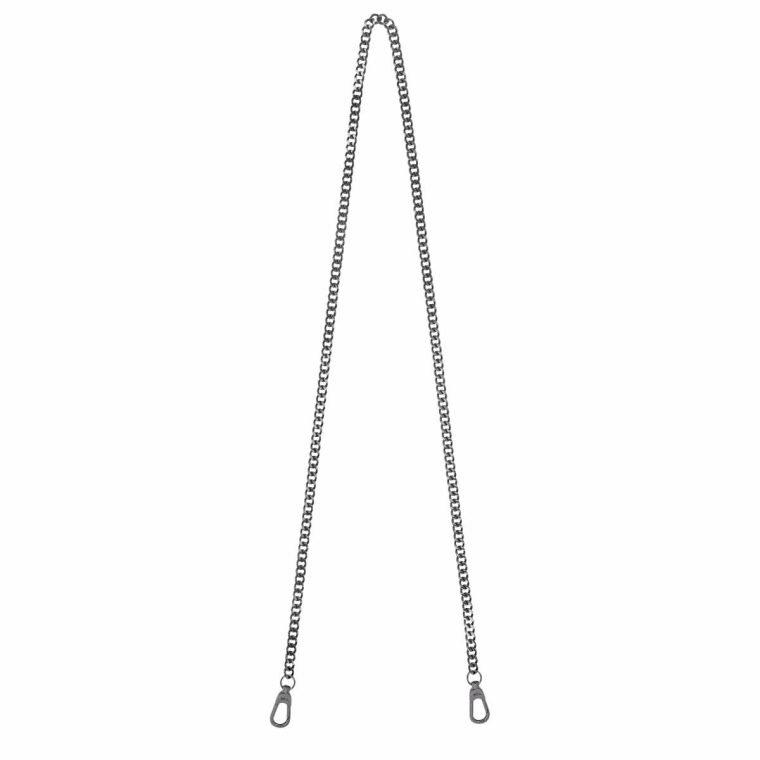Women Longchamp Chaîne Shoulder Strap Black Metal - Metal Black Metal Shoulder Straps