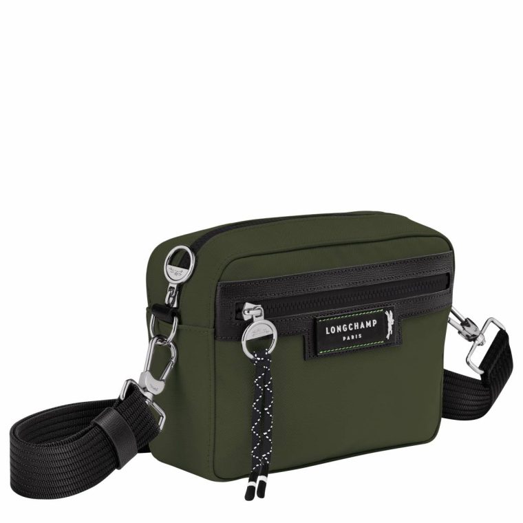 Women Longchamp Crossbody Bags Khaki Le Pliage Energy S Camera Bag Khaki - Recycled Canvas - Image 2