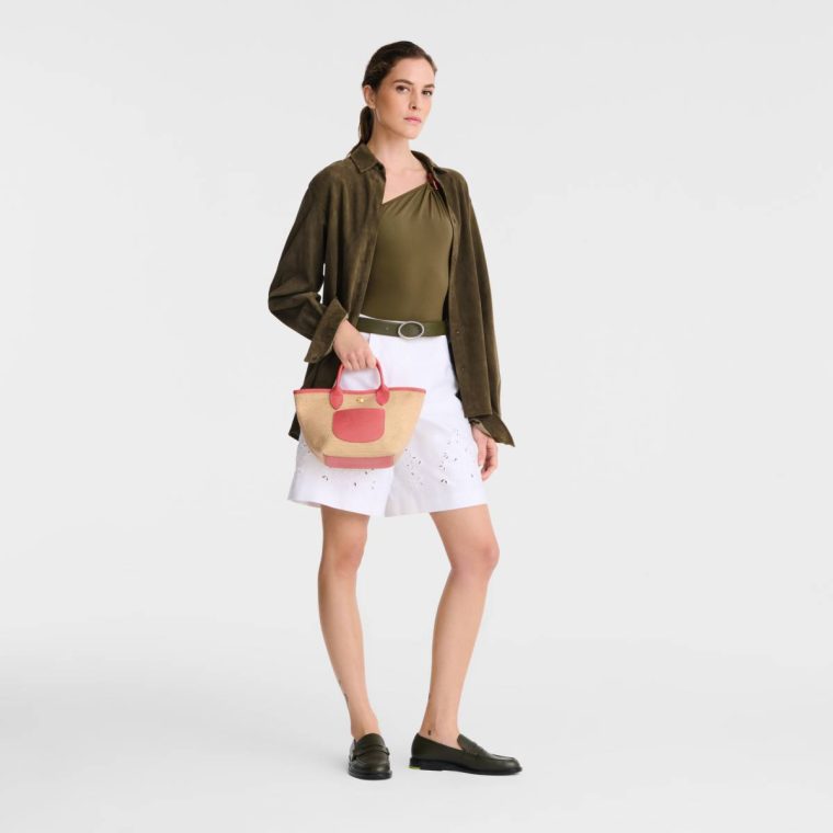 Women Longchamp Le Pliage Collection Xs Basket Bag Blush - Canvas Mini Bags Blush - Image 2