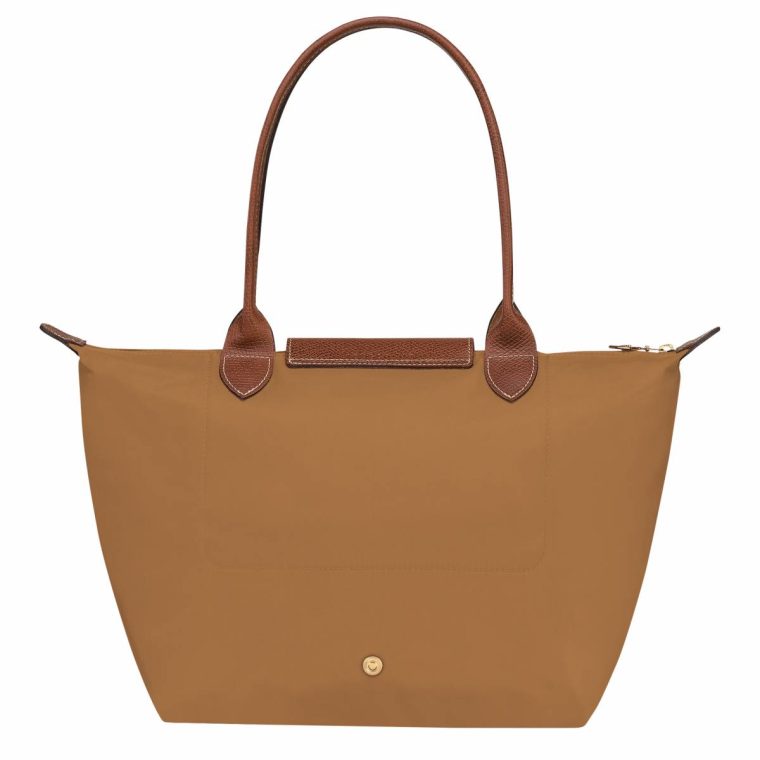 Women Longchamp Le Pliage Original M Tote Bag Fawn - Recycled Canvas Shoulder Bags Fawn - Image 3