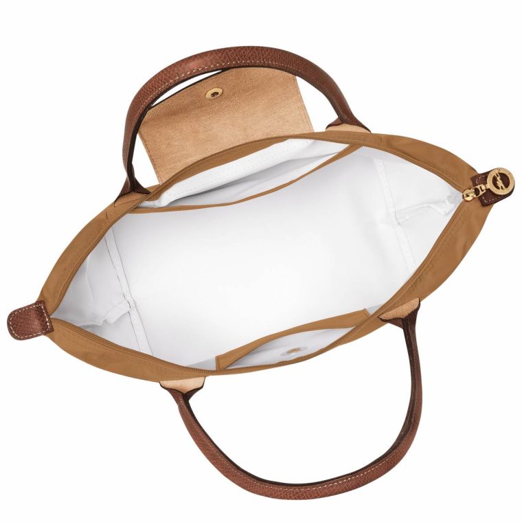 Women Longchamp Le Pliage Original M Tote Bag Fawn - Recycled Canvas Shoulder Bags Fawn - Image 4