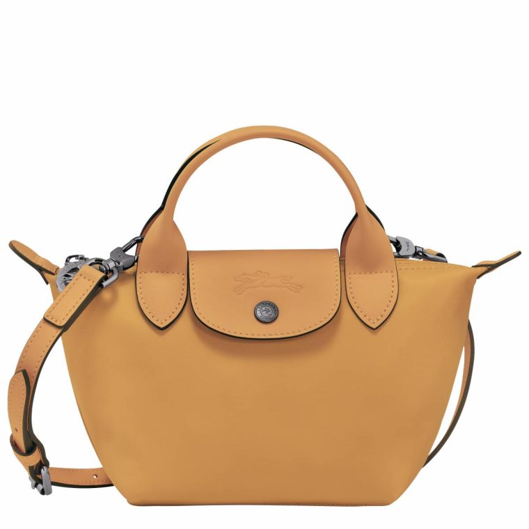 Women Longchamp Le Pliage Xtra Xs Handbag Honey - Leather Honey Leather Bags