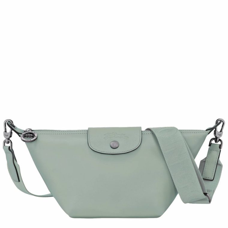 Women Longchamp Leather Bags Vervain Le Pliage Xtra Xs Crossbody Bag Vervain - Leather