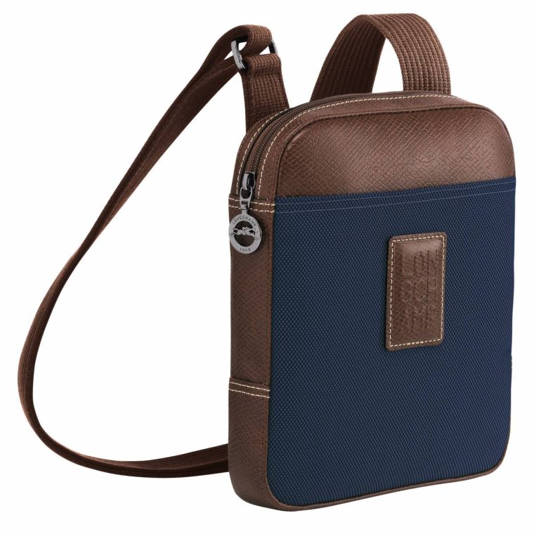 Women Longchamp Mini Bags Blue Boxford Xs Crossbody Bag Blue - Recycled Canvas - Image 2