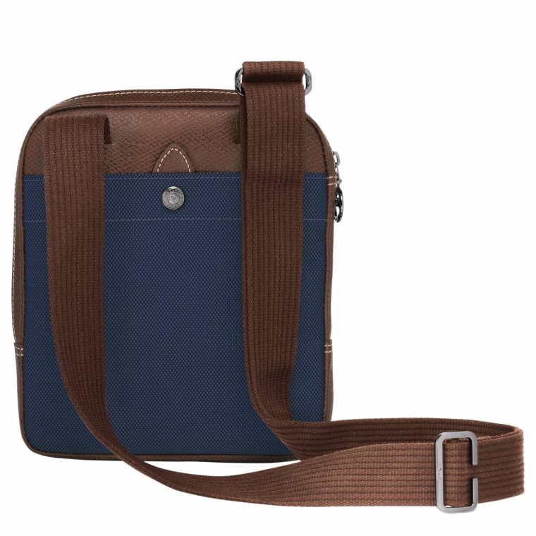 Women Longchamp Mini Bags Blue Boxford Xs Crossbody Bag Blue - Recycled Canvas - Image 3