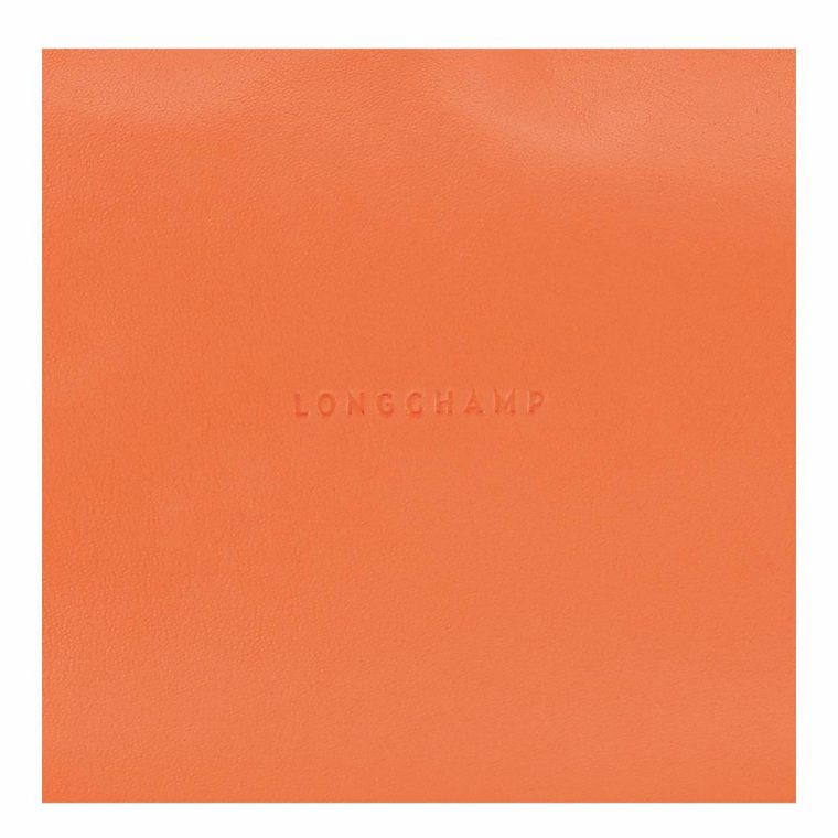 Women Longchamp Smoothie M Crossbody Bag Orange - Leather Leather Bags Orange - Image 5