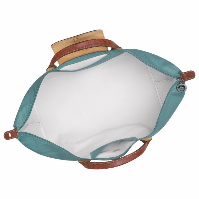 Women Longchamp Travel Bags Eucalyptus Le Pliage Original L Travel Bag Eucalyptus - Recycled Canvas - Image 4