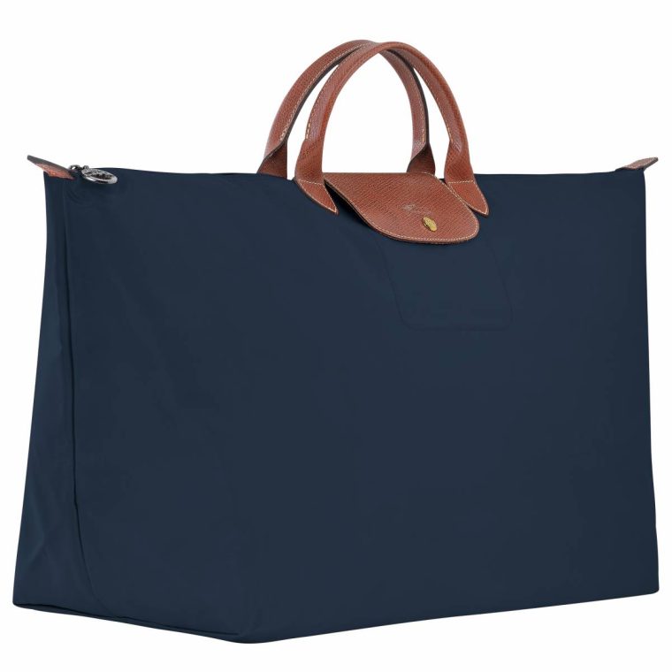 Women Longchamp Travel Bags Navy Le Pliage Original Xl Travel Bag Navy - Recycled Canvas - Image 2