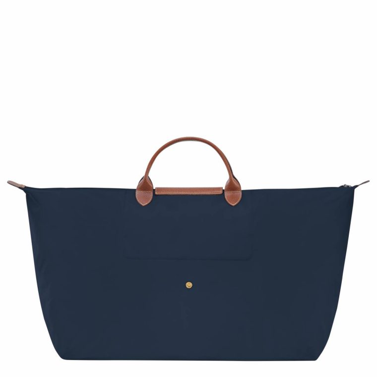 Women Longchamp Travel Bags Navy Le Pliage Original Xl Travel Bag Navy - Recycled Canvas - Image 3