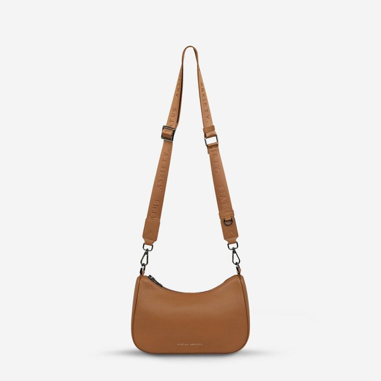 Women Look Both Ways Bag - Camel Handbags Status Anxiety Camel - Image 3