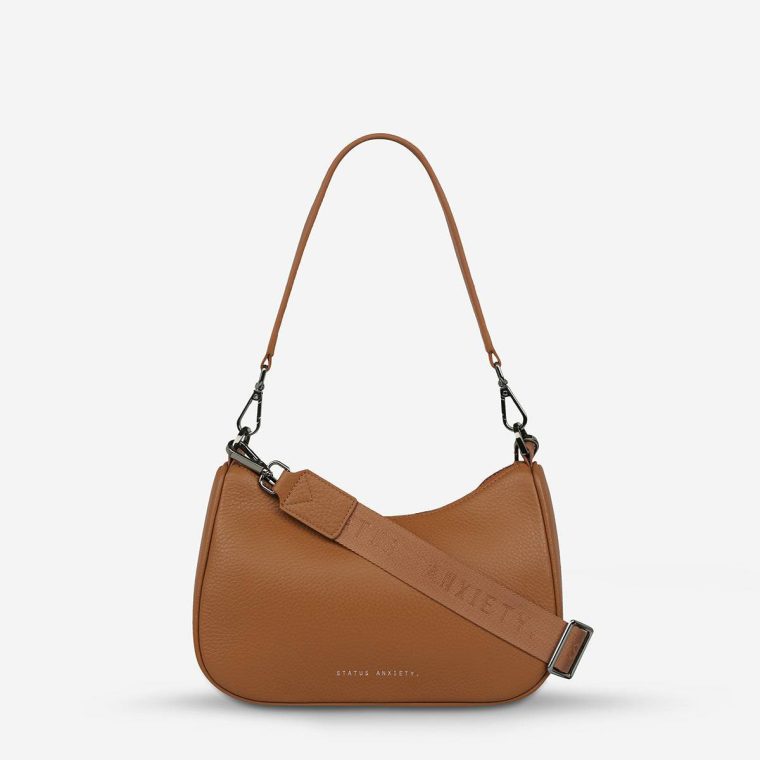 Women Look Both Ways Bag - Camel Handbags Status Anxiety Camel - Image 5