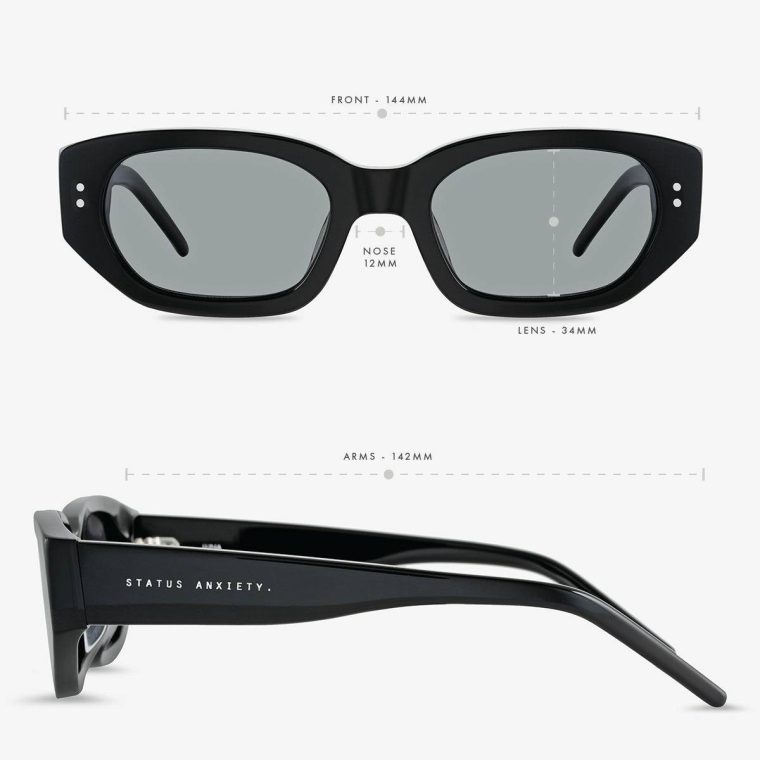 Women Luna Sunglasses - Black Sunglasses Status Anxiety Black - Image 5