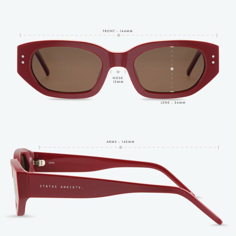 Women Luna Sunglasses - Cherry Sunglasses Status Anxiety Cherry - Image 5