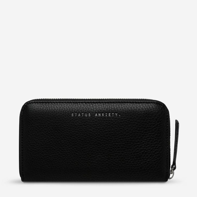Women Medium Black Yet To Come Wallet - Black Status Anxiety