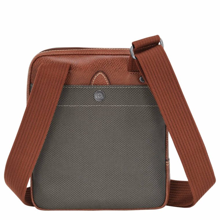 Women Mini Bags Boxford Xs Crossbody Bag Brown - Recycled Canvas Longchamp Brown - Image 3