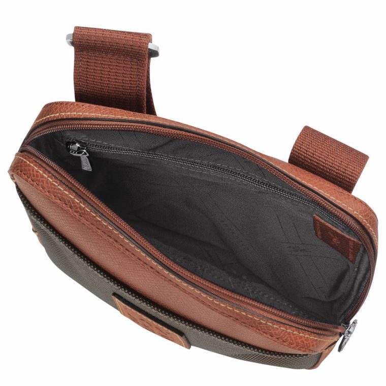 Women Mini Bags Boxford Xs Crossbody Bag Brown - Recycled Canvas Longchamp Brown - Image 4