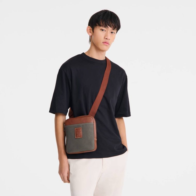 Women Mini Bags Boxford Xs Crossbody Bag Brown - Recycled Canvas Longchamp Brown