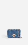 Women Moon Small Bag In Linen Made In Italy Vanessa Bruno Indigo Quilted Bags