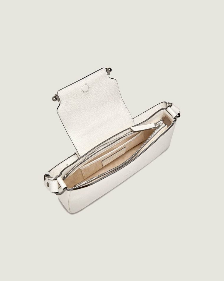Women Multrees Omni Zipped Strathberry Shoulder Bags White - Image 5