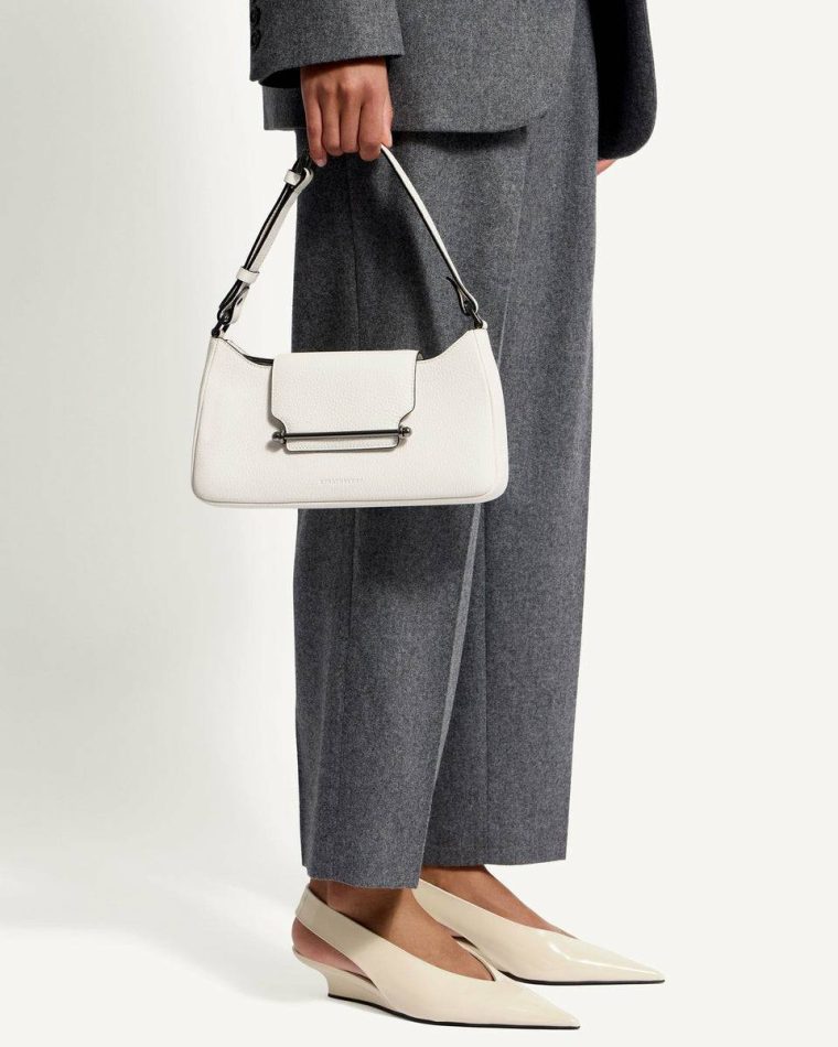 Women Multrees Omni Zipped Strathberry Shoulder Bags White