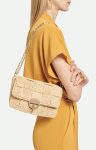 Women Natural Vanessa Bruno Raphia Medium Moon Bag Made In Madagascar Crossbody Bags - Image 2
