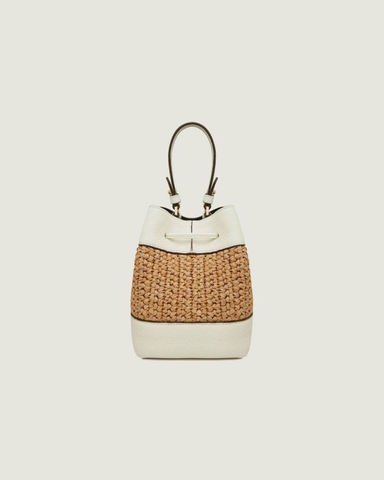 Women Raffia/Vanilla Osette Strathberry Totes & Top Handle Bags - Image 4
