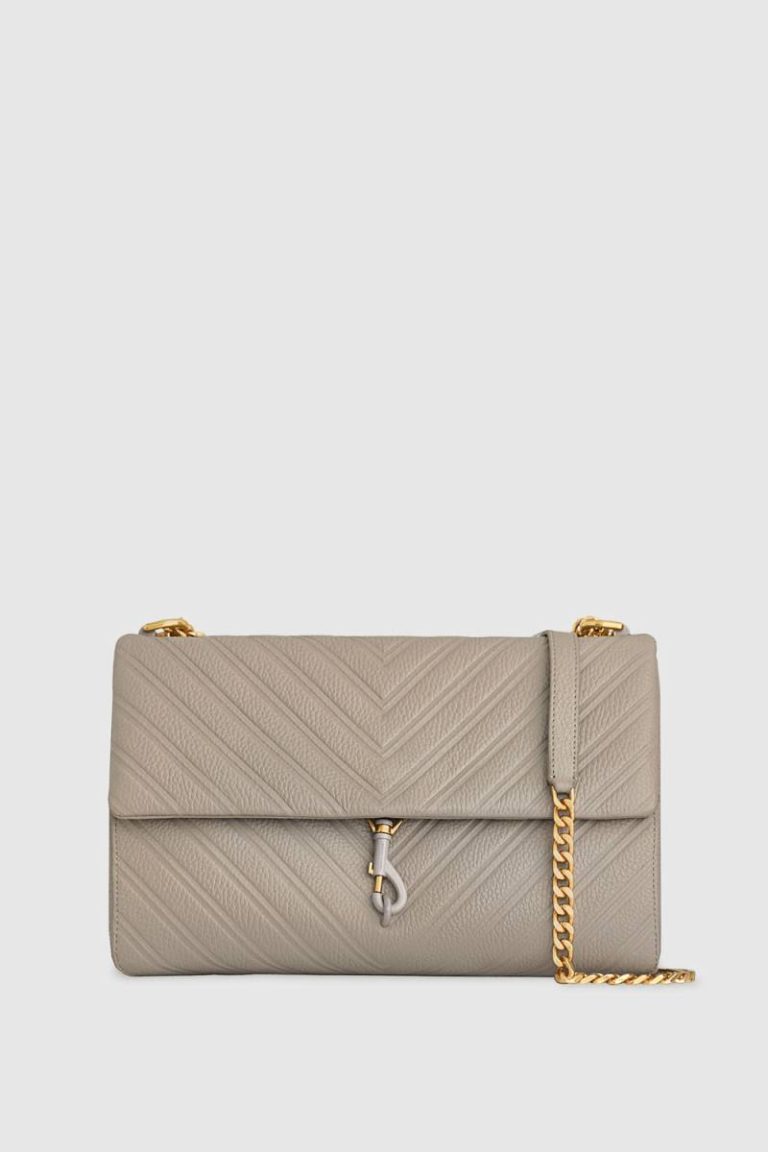 Women Rebecca Minkoff Edie Emboss Large Shoulder Shoulder Bag Oyster