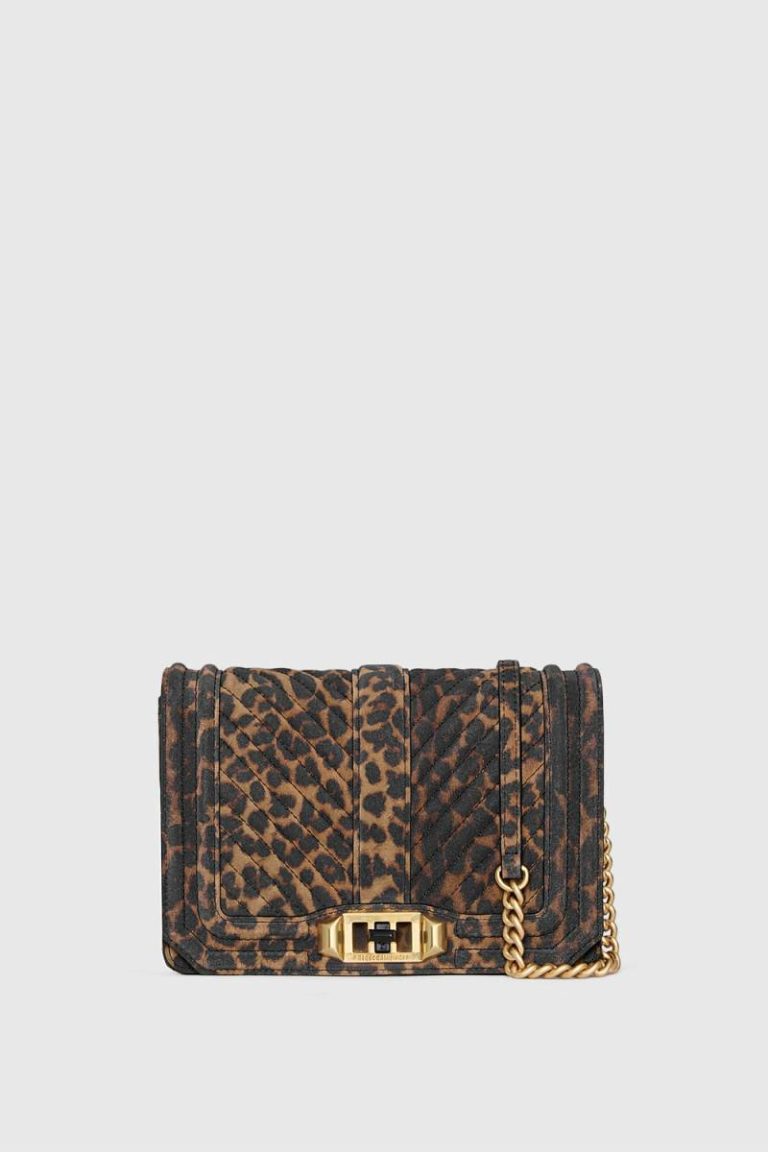 Women Rebecca Minkoff Leopard Chevron Quilted Small Love Crossbody Crossbody Bag