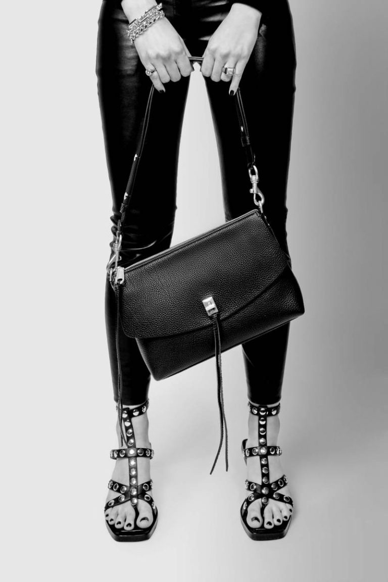 Women Rebecca Minkoff Stone Darren Top Zip Shoulder Bag Shoulder Bag - Image 4