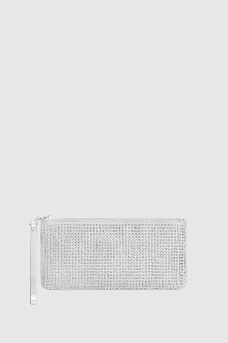 Women Rebecca Minkoff Wristlet Crystal Wristlet Silver