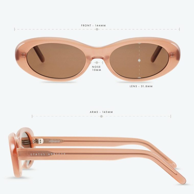 Women Rose Sunglasses Dopamine Sunglasses - Rose Status Anxiety - Image 5