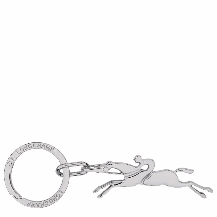 Women Silver Keyrings Cavalier Longchamp Keyring Silver - Metal