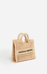 Women Small Raphia Basket In Raffia Vanessa Bruno Baskets Sable Noir - Image 2