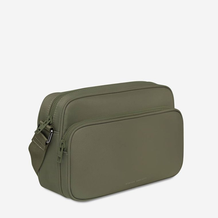 Women Status Anxiety Crossbody Olive Rani Recycled Bag - Olive - Image 4