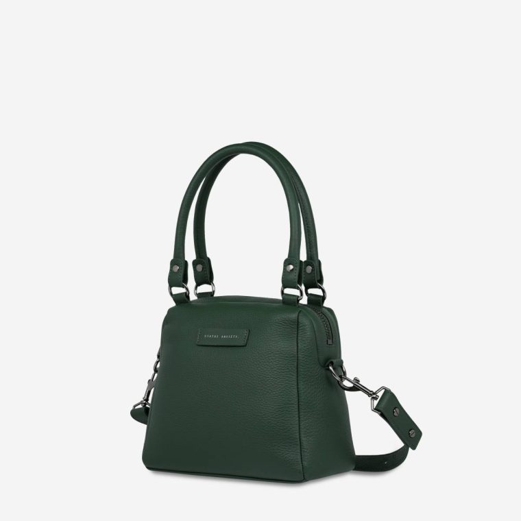 Women Status Anxiety Green Mini Mountains Bag - Green Handbags - Image 3
