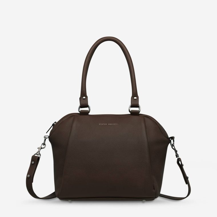 Women Status Anxiety Handbags Force Of Being Bag - Cocoa Cocoa