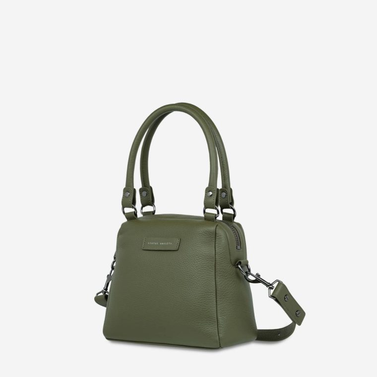 Women Status Anxiety Khaki Handbags Mini Mountains Bag - Khaki - Image 3
